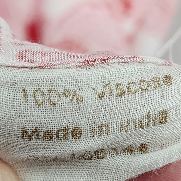 Alamwar Women's 100% Viscose Paisley Button Front Ruffle Hi-Low Midi Dress - S - Picture 7 of 9